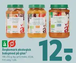 Coop 365 Änglamark økologisk babymad på glas tilbud