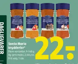 Coop 365 Santa Maria krydderier tilbud