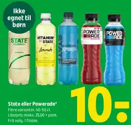 Coop 365 State eller Powerade tilbud