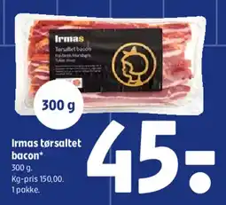 Coop 365 Irmas tørsaltet bacon tilbud