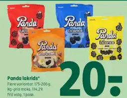 Coop 365 Panda lakrids tilbud