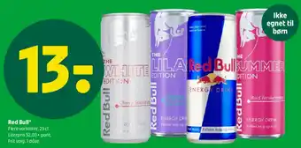 Coop 365 Red Bull tilbud