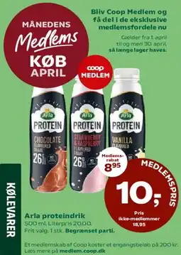 Coop 365 Arla proteindrik tilbud