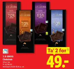 Lidl J. D. GROSS Chokolade tilbud