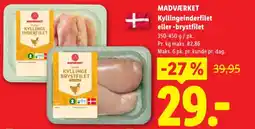 Lidl MADVÆRKET Kyllingeinderfilet eller - brystfilet tilbud
