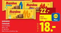 Lidl MARABOU Chokolade tilbud