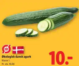 Lidl Økologisk dansk agurk tilbud