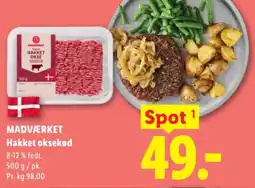 Lidl MADVÆRKET Hakket oksekød tilbud