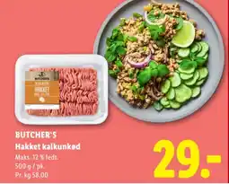 Lidl BUTCHER'S Hakket kalkunked tilbud