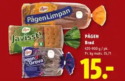 Lidl PÅGEN Brød tilbud
