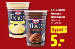 Lidl DR. OETKER Fromage eller mousse tilbud