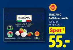 Lidl ITALIAMO Bøffelmozzarella tilbud