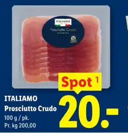 Lidl ITALIAMO Prosciutto crudo tilbud