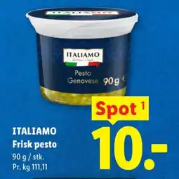 Lidl ITALIAMO Frisk pesto tilbud