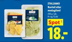 Lidl ITALIAMO Ravioli eller medaglioni tilbud