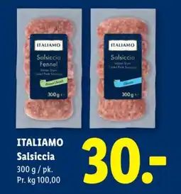 Lidl ITALIAMO Salsiccia tilbud