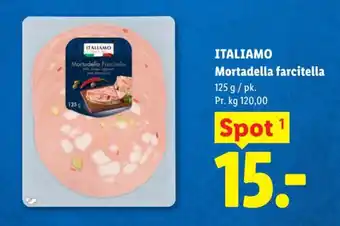 Lidl ITALIAMO Mortadella farcitella tilbud