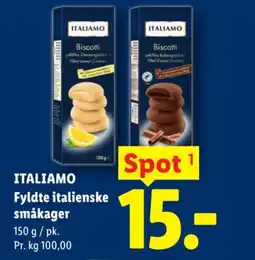 Lidl ITALIAMO Fyldte italienske småkager tilbud