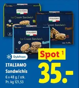 Lidl ITALIAMO Sandwichis tilbud