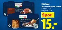 Lidl ITALIAMO Italiensk-inspireret dessert tilbud