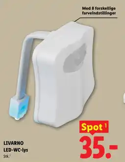 Lidl Livarno led-wc-lys tilbud