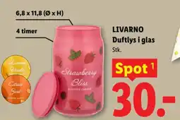 Lidl LIVARNO Duftlys i glas tilbud
