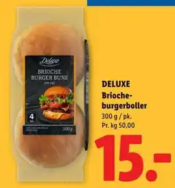 Lidl DELUXE Briocheburgerboller tilbud