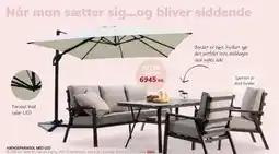 Daells Bolighus HÆNGEPARASOL MED LED tilbud