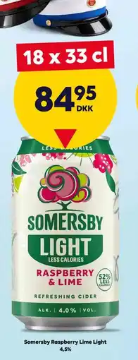 BorderShop Somersby Raspberry Lime Light 4,5% tilbud