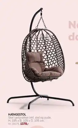 Daells Bolighus HÆNGESTOL tilbud