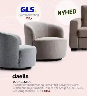 Daells Bolighus LOUNGESTOL tilbud