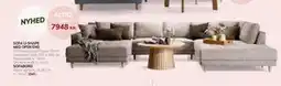 Daells Bolighus SOFA U-SHAPE MED OPEN END tilbud