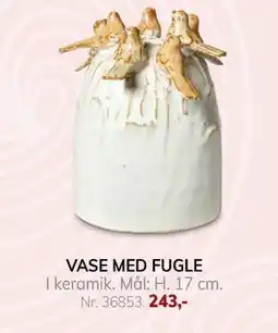 Daells Bolighus VASE MED FUGLE tilbud