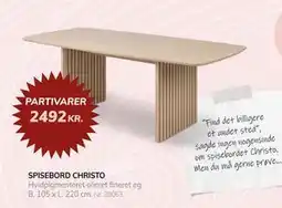 Daells Bolighus SPISEBORD CHRISTO tilbud
