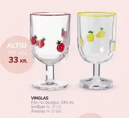 Daells Bolighus VINGLAS tilbud