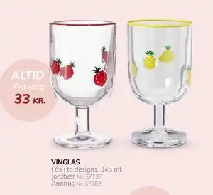 Daells Bolighus VINGLAS tilbud