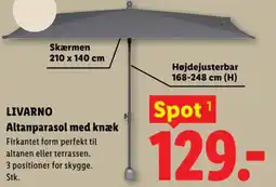 Lidl LIVARNO Altanparasol med knæk tilbud