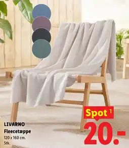 Lidl LIVARNO Fleecetæppe tilbud