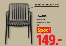 Lidl LIVARNO Havestol tilbud
