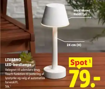 Lidl LIVARNO LED-bordlampe tilbud