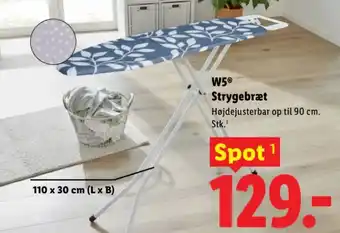 Lidl W5 Strygebræt tilbud