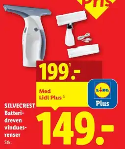 Lidl Silvecrest batteri- dreven vindues- renser tilbud