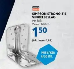 Davidsen Simpson strong-tie vinkelbeslag tilbud