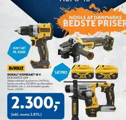 Davidsen Dewalt kombisæt 18 v tilbud
