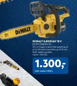 Davidsen Dewalt kædesav 18 v dcmcs565n-xj tilbud