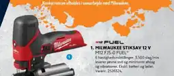 Davidsen Milwaukee stiksav 12 v m12 fjs-0 fuel™ tilbud