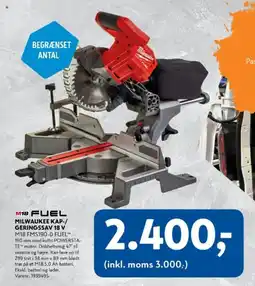 Davidsen M18 fuel milwaukee kap-/ geringssav 18 v tilbud