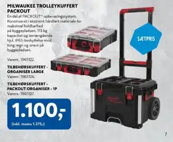 Davidsen Milwaukee trolleykuffert packout tilbud