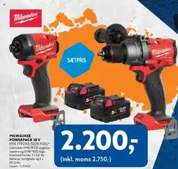 Davidsen Milwaukee powerpack 18 v tilbud