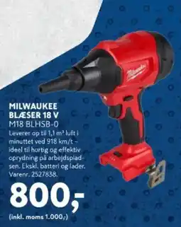 Davidsen Milwaukee blæser 18 v tilbud
